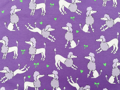 Jersey "Glitzer Pudel" Lavendel