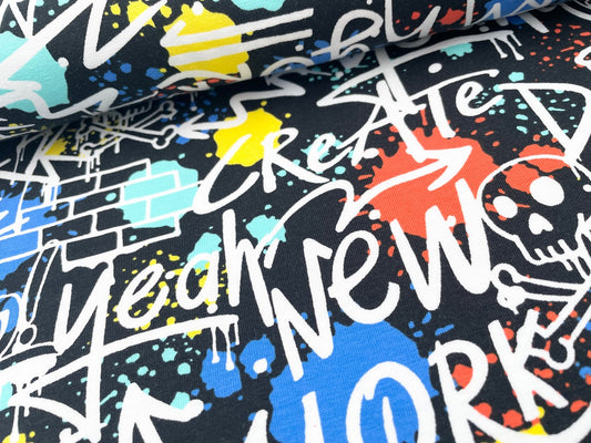 Jersey "Graffiti" Schwarz