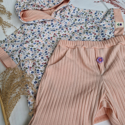 Rippenjersey Lachsrosa