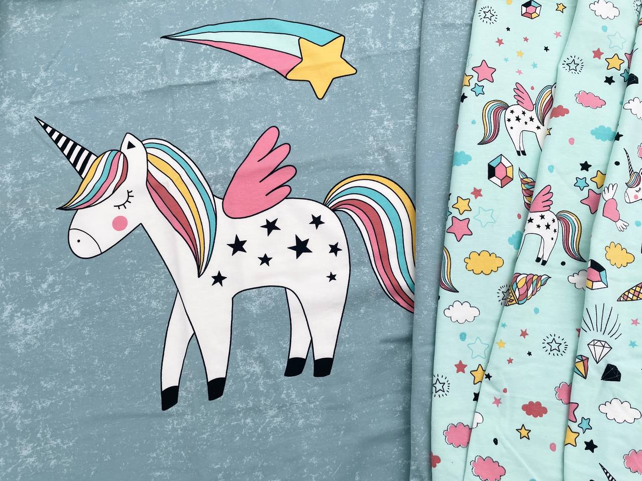 Jersey Panel "Einhorn"  95cm x 140cm