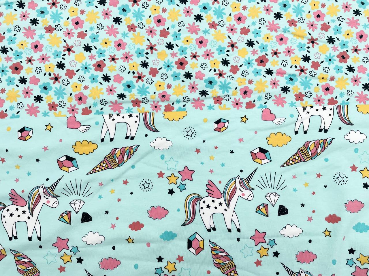 Jersey Panel "Einhorn"  95cm x 140cm