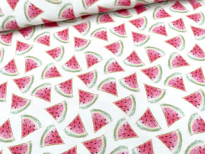 Digitaldruck Jersey "Wassermelone" Reststück 95cm x 150cm