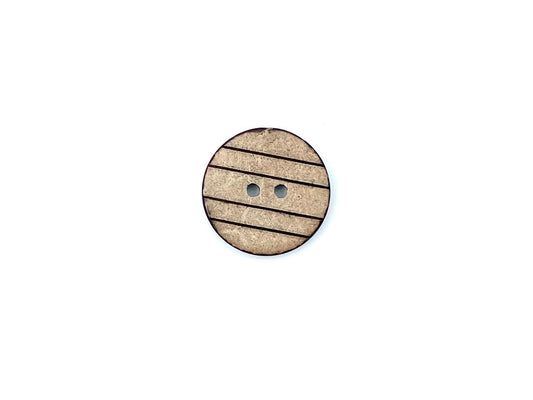 Kokos Knopf "Streifen" 2,2cm