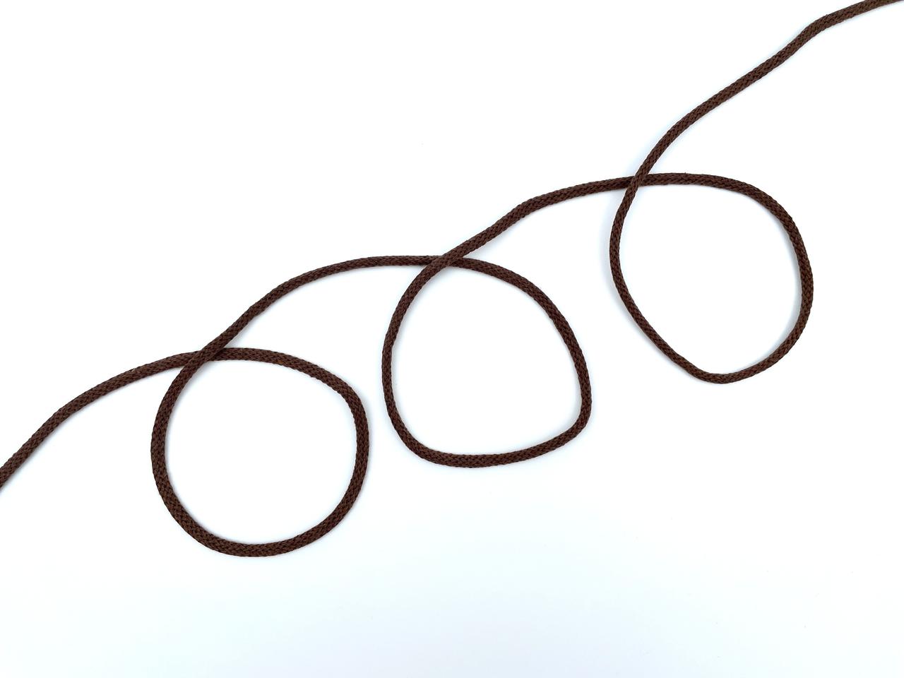 Baumwoll Kordel 0,5cm Dunkelbraun