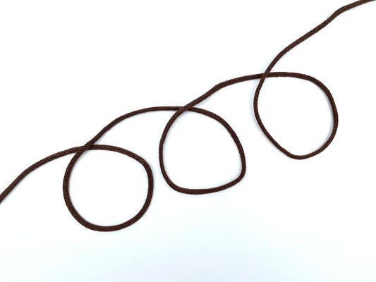 Baumwoll Kordel 0,5cm Dunkelbraun