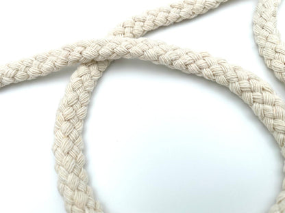 Baumwoll Kordel geflochten 0,8cm Ecru