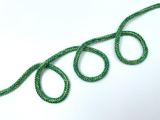 Baumwoll Kordel 0,8cm Grün Gelb Melange