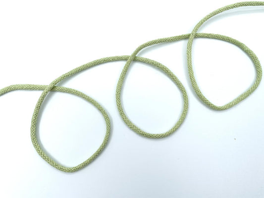 Baumwoll Kordel 0,5cm Lindgrün