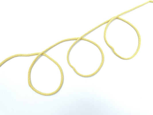 Baumwoll Kordel 0,5cm Pastell Gelb