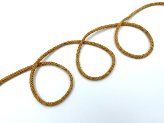 Baumwoll Kordel 0,5cm Senfgelb