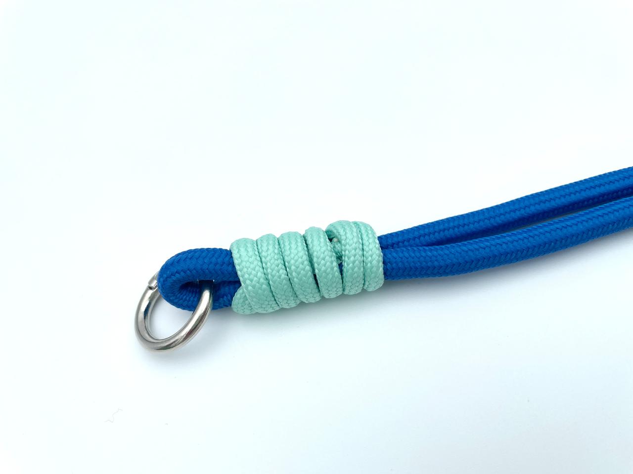 Kordel mit Karabinern 33cm Royalblau Mint