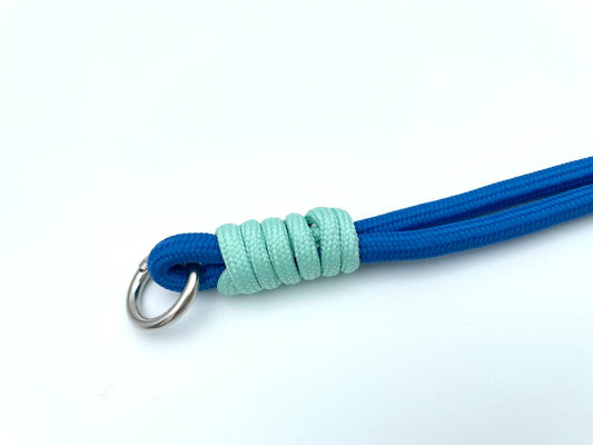Kordel mit Karabinern 33cm Royalblau Mint