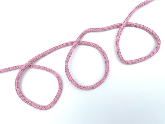 Kordel Eckig 0,5cm Rosa
