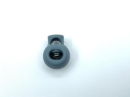 Kordelstopper Rund Dunkelgrau