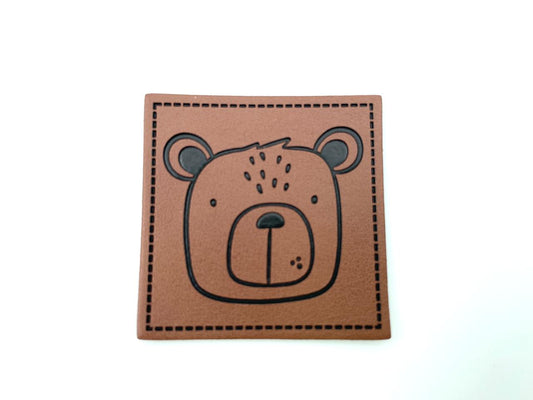 Kunstleder Label "Bär"