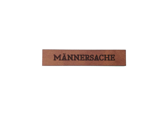 Kunstleder Label "Männersache"