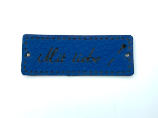 Kunstleder Label "Mit Liebe"
