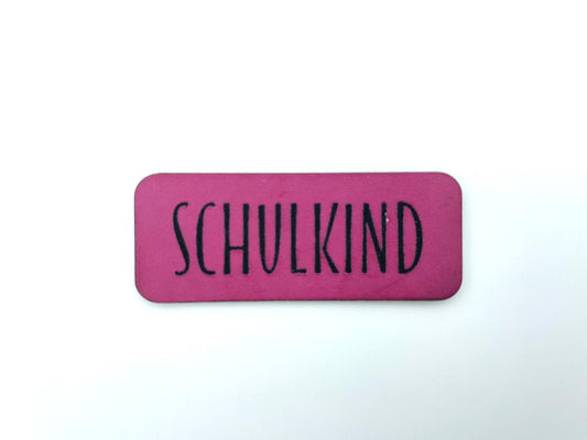 Kunstleder Label "Schulkind"