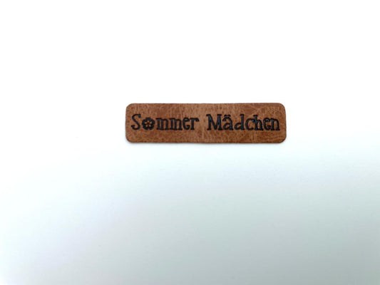 Kunstleder Label "Sommer Mädchen"