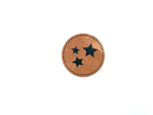 Kunstleder Label "Sterne"
