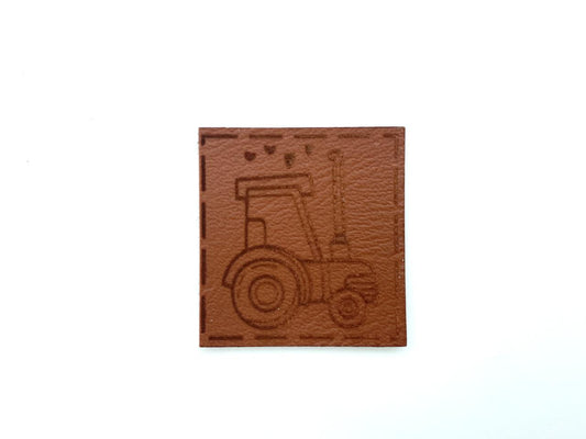 Kunstleder Label "Traktor"