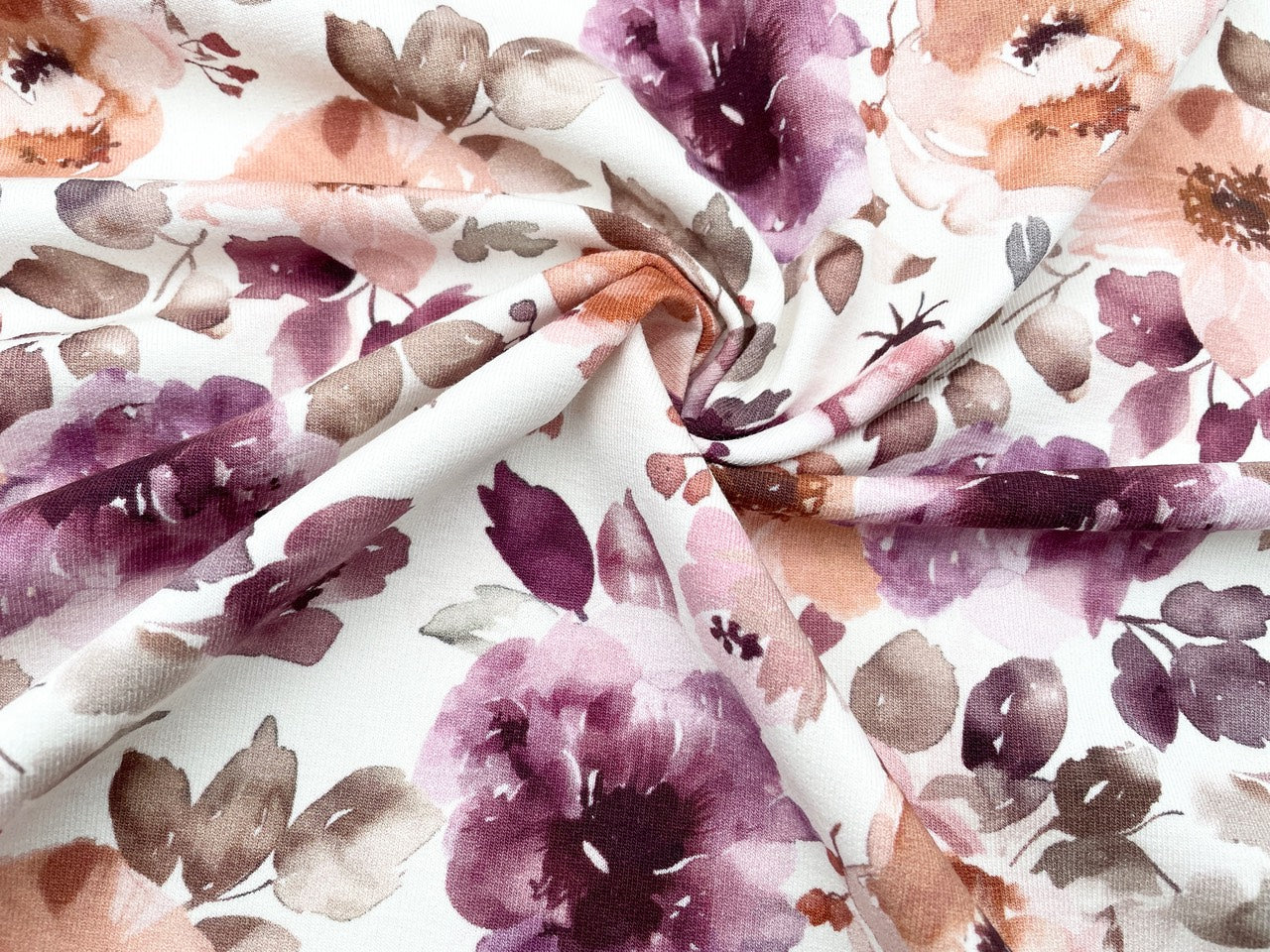 Digitaldruck Kuschelsweat "Herbst Blumen"