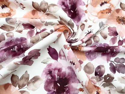 Digitaldruck Kuschelsweat "Herbst Blumen"
