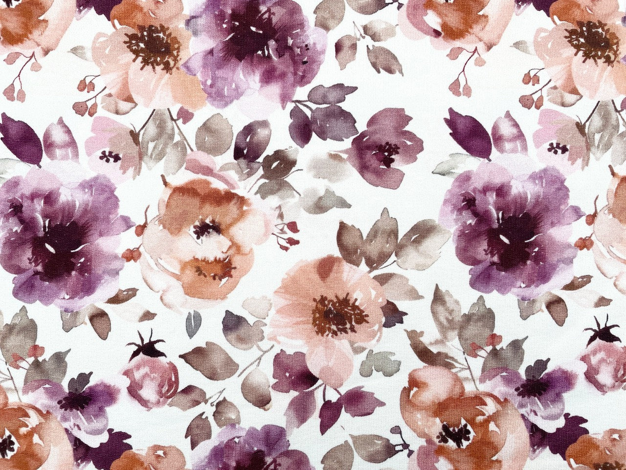 Digitaldruck Kuschelsweat "Herbst Blumen"