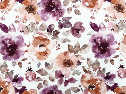 Digitaldruck Kuschelsweat "Herbst Blumen"