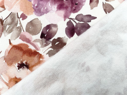 Digitaldruck Kuschelsweat "Herbst Blumen"