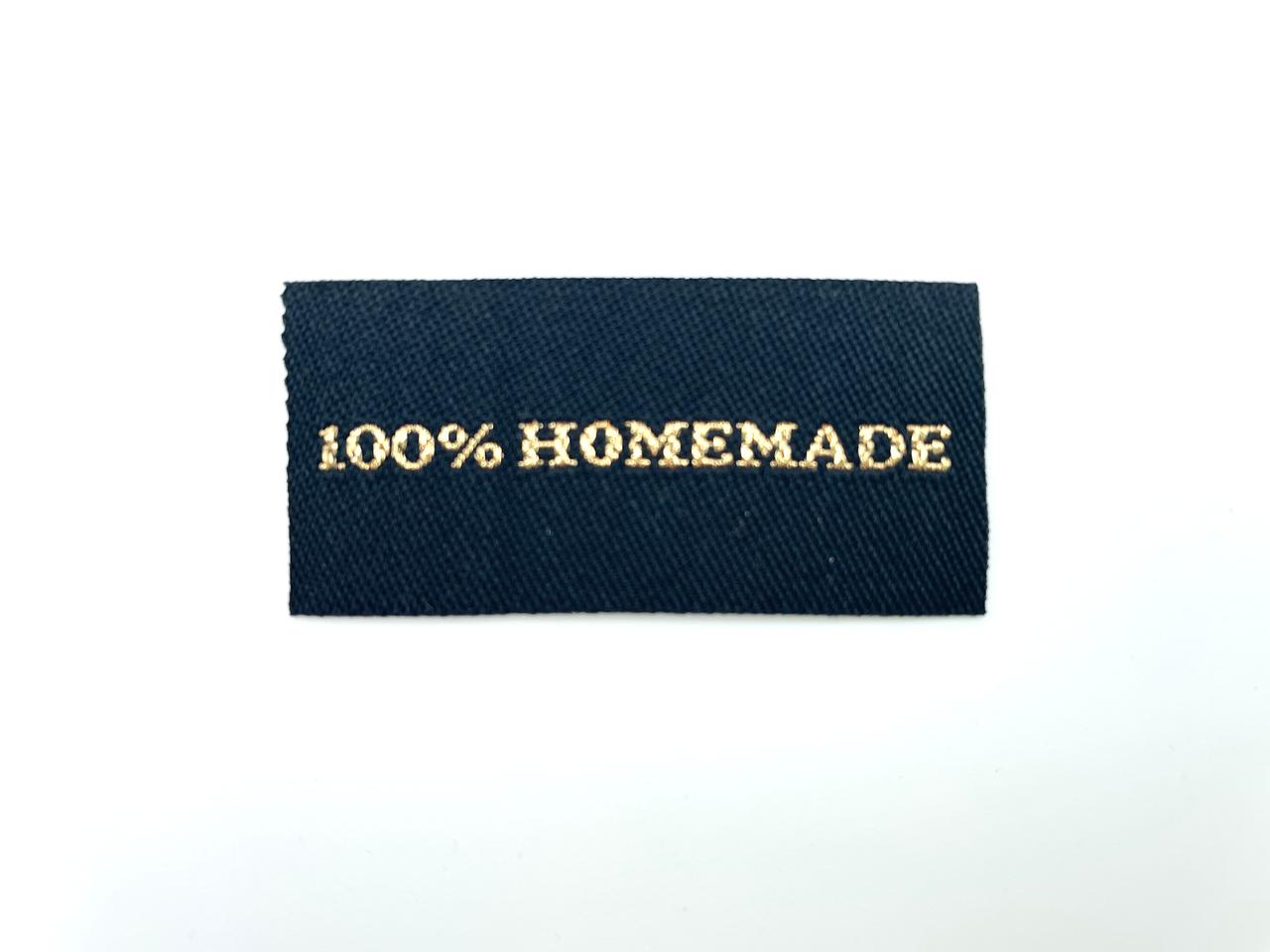 Weblabel "100% Homemade" Schwarz