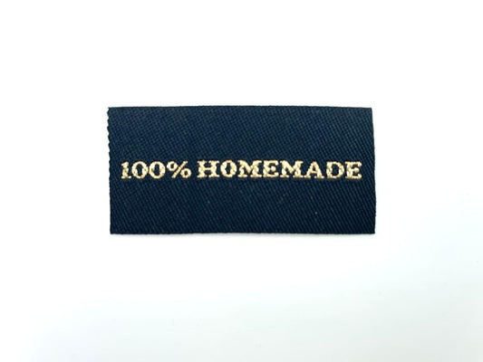 Weblabel "100% Homemade" Schwarz