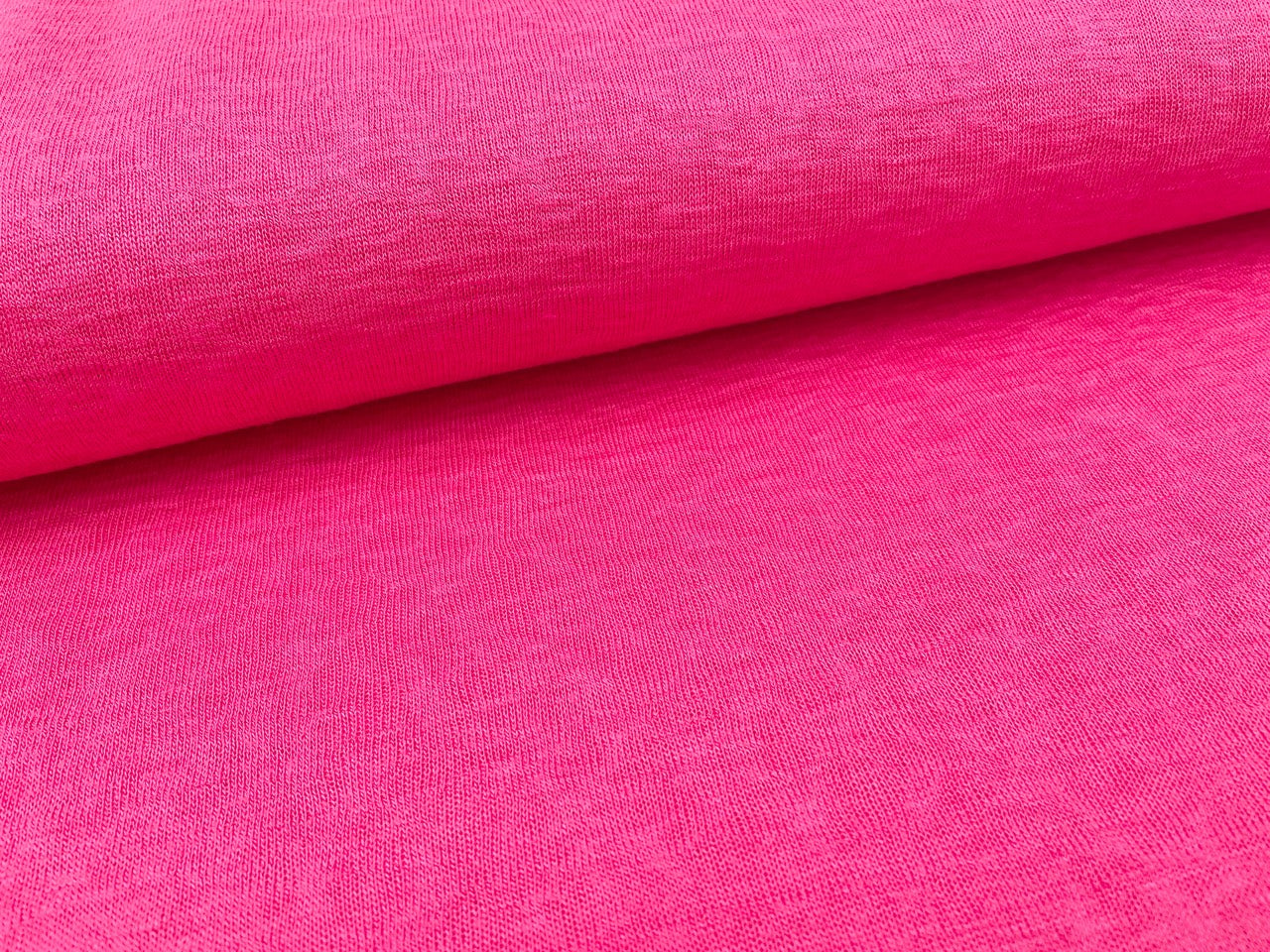 Leichter Viskose Sommerstrick Pink Reststück 80cm x 170cm
