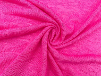 Leichter Viskose Sommerstrick Pink Reststück 80cm x 170cm