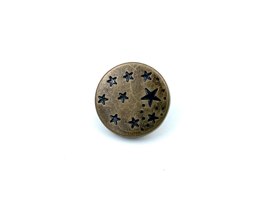 Knopf zum Verschrauben "Sterne" 1,7cm