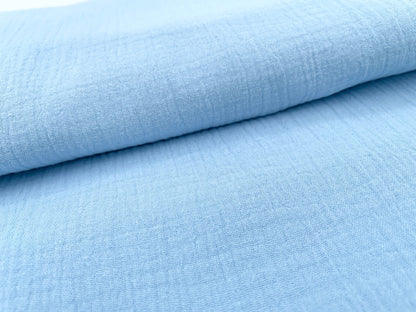 Musselin Hellblau