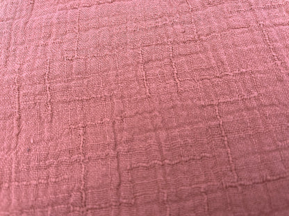 Musselin "Leinen Optik" Dusk Rose