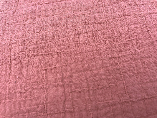 Musselin "Leinen Optik" Dusk Rose