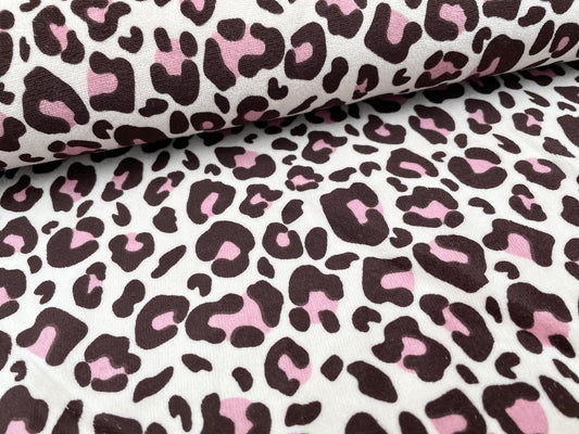Baumwoll Nicki Velour "Leo Muster"