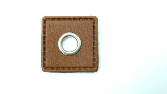 Ösen Patch 0,8cm Hellbraun