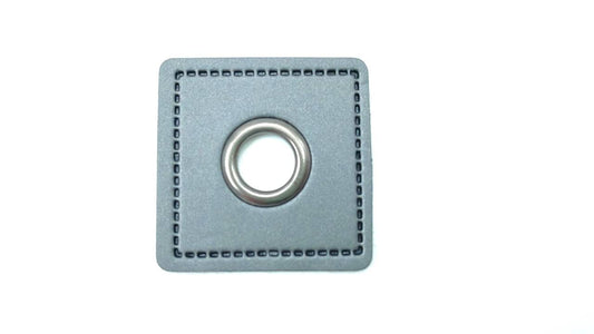 Ösen Patch 0,8cm Grau