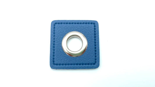 Ösen Patch 0,8cm Jeansblau