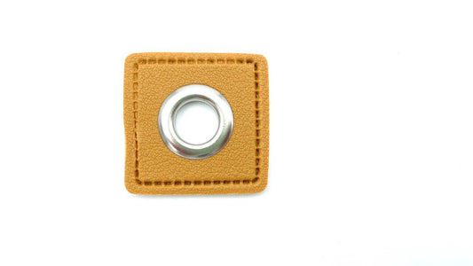 Ösen Patch 0,8cm Senfgelb