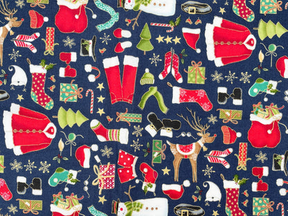 Premium Baumwolle "Weihnachten" Reststück 58cm x 110cm