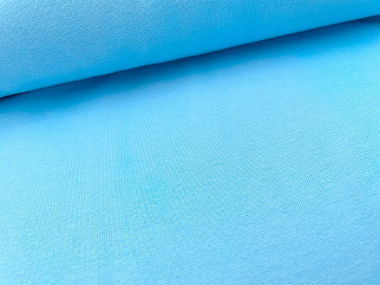 Premium Bündchen Bio Baumwolle Skyblue 630
