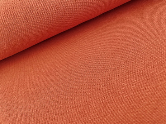 Premium Bündchen Bio Baumwolle Rost 850