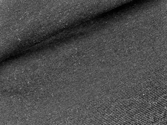 Premium Bündchen Bio Baumwolle Schwarz 050