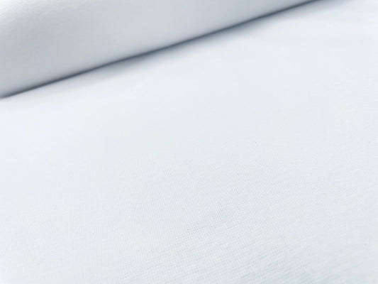 Premium Bündchen Bio Baumwolle Weiß 100