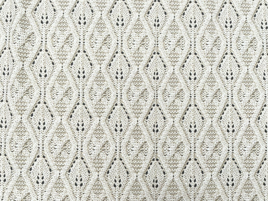 Premium French Terry Digtaldruck "Häkel Optik"