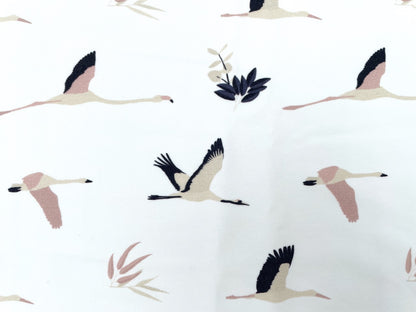 Premium French Terry Panel "Crane" 90cm x 150cm
